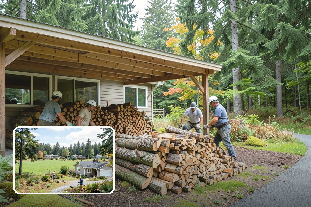 Firewood Cutting in Lyman, WA - Consistent lengths that fit your appliance
