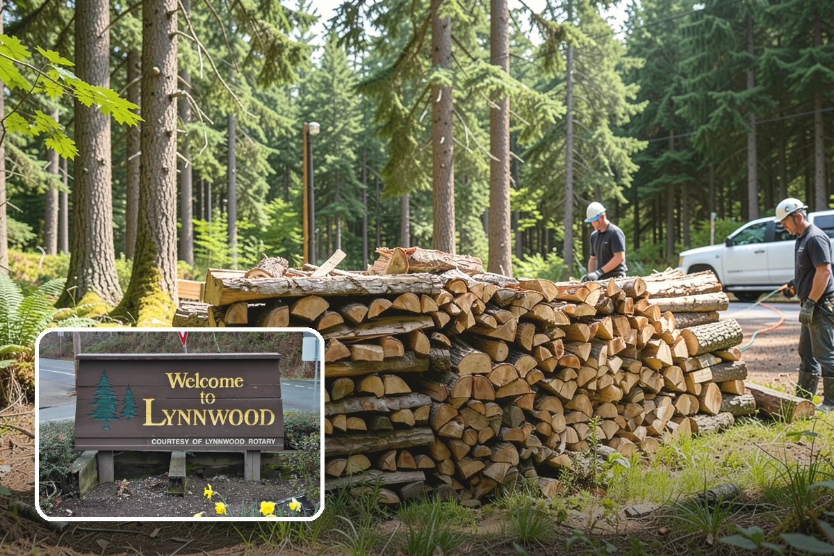 Firewood Cutting in Lynnwood, Snohomish County, WA - Consistent lengths that fit your appliance