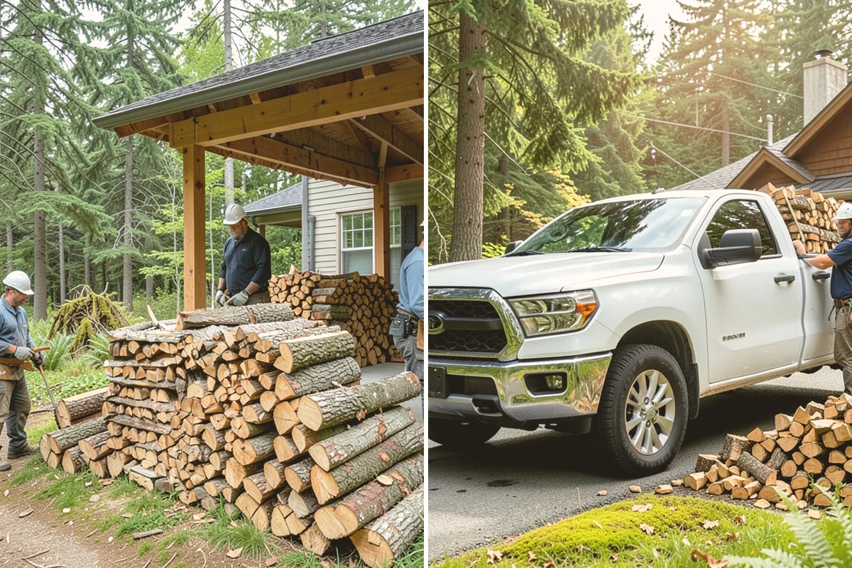 Firewood Cutting in Lynnwood, Snohomish County, WA - Confirm your target burn length and volume