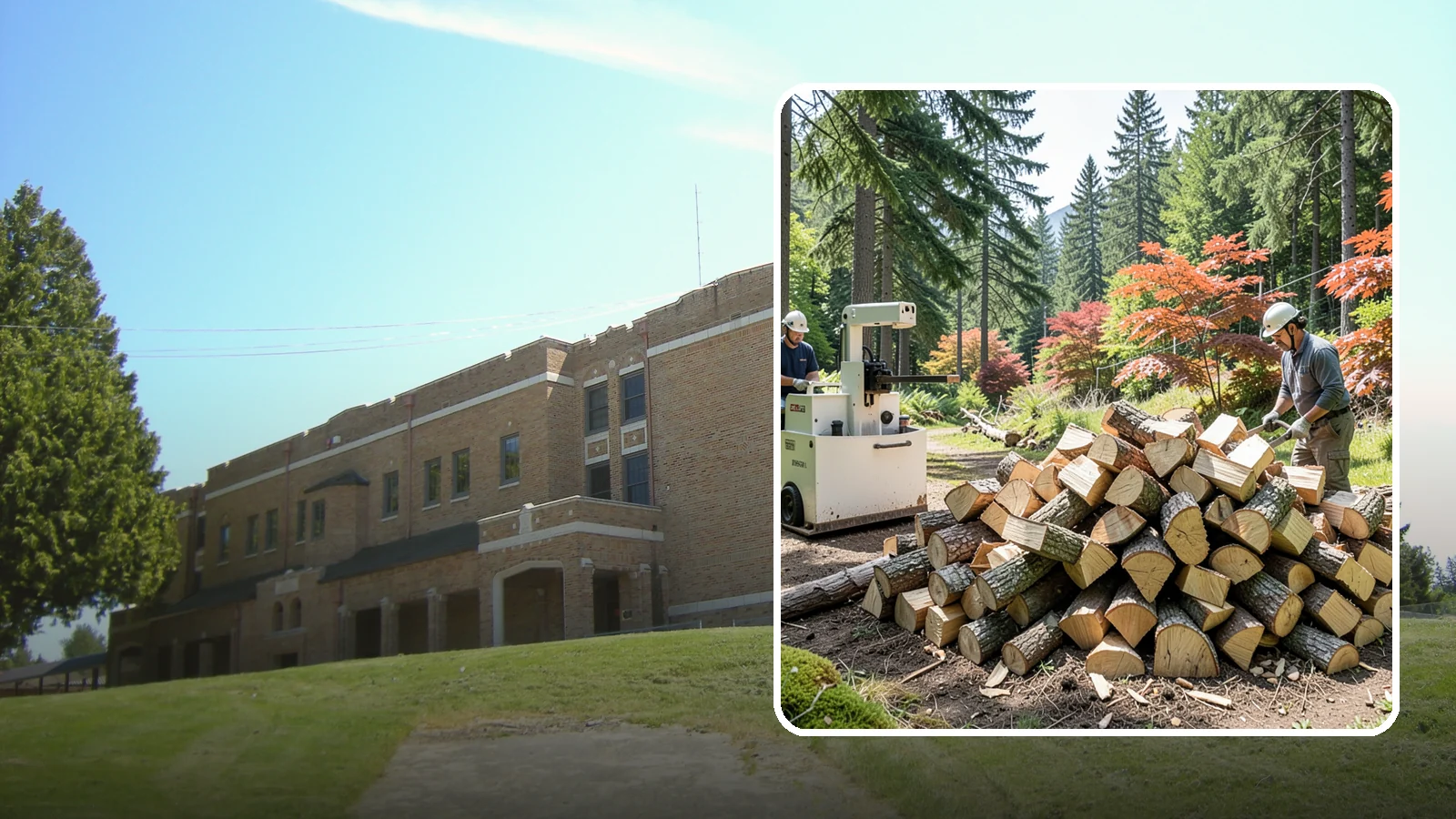 Firewood Cutting in Maple Valley, King County, WA - Precise firewood cutting that brings logs down to the burn lengths your appliance needs.