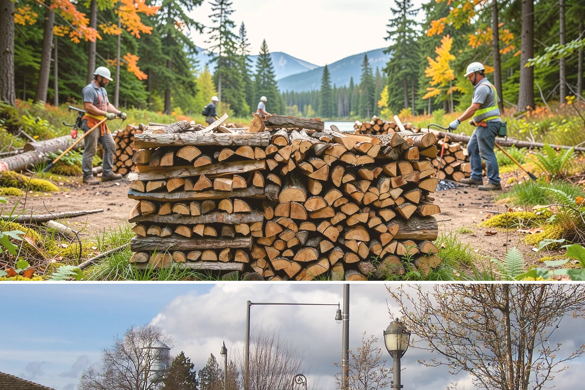 Firewood Cutting in Marysville, Snohomish County, WA - Schedule cutting in spring or summer so pieces have the dry season to season before winter.