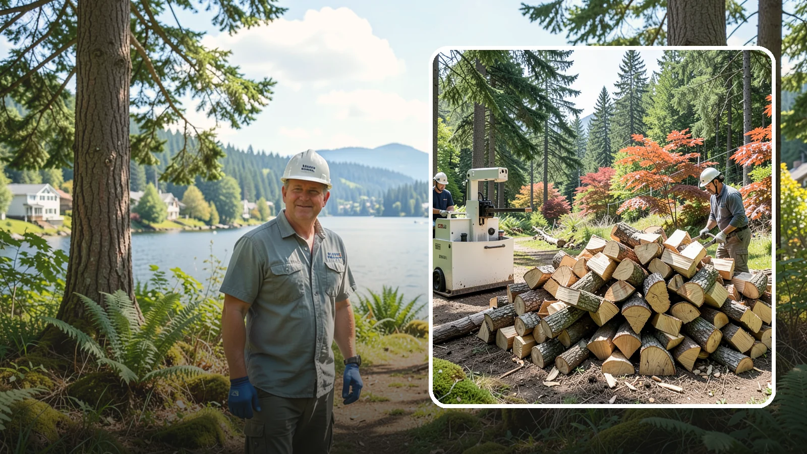 Firewood Cutting in Milton, King County, WA - Precise firewood cutting that brings logs down to the burn lengths your appliance needs.