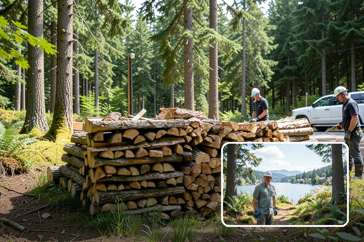 Firewood Cutting in Milton, King County, WA - Consistent lengths that fit your appliance