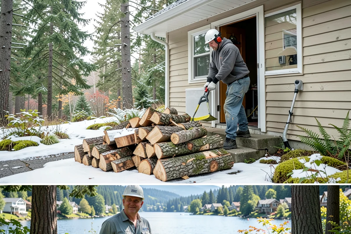Firewood Cutting in Milton, King County, WA - Schedule cutting in spring or summer so pieces have the dry season to season before winter.