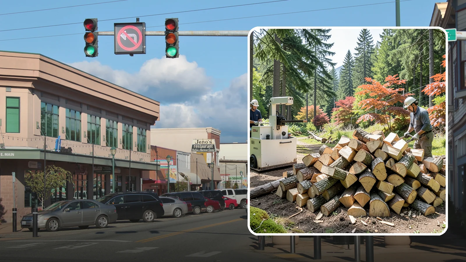 Firewood Cutting in Monroe, Snohomish County, WA - Precise firewood cutting that brings logs down to the burn lengths your appliance needs.