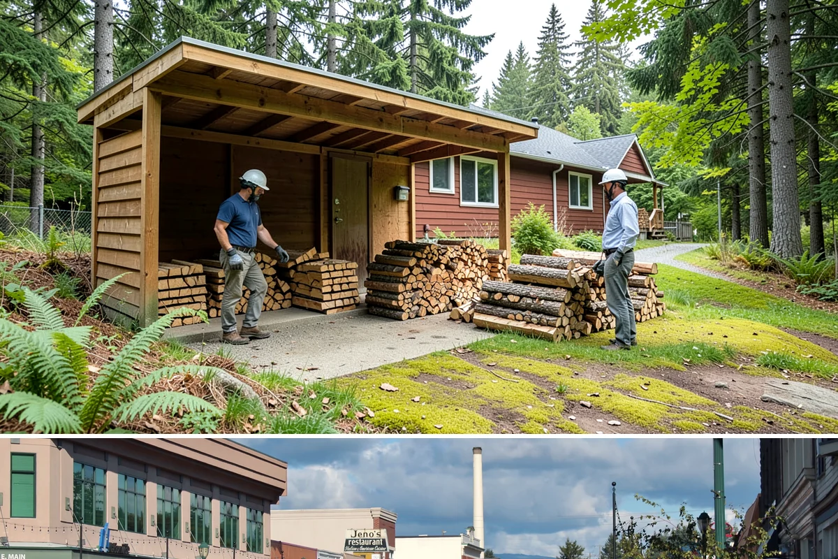 Firewood Cutting in Monroe, Snohomish County, WA - Schedule cutting in spring or summer so pieces have the dry season to season before winter.