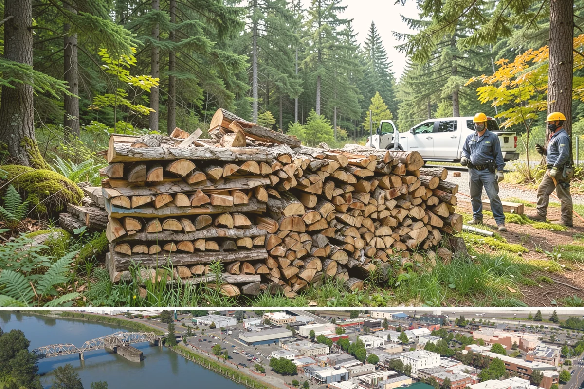 Firewood Cutting in Mount Vernon, Skagit County, WA - Schedule cutting in spring or summer so pieces have the dry season to season before winter.