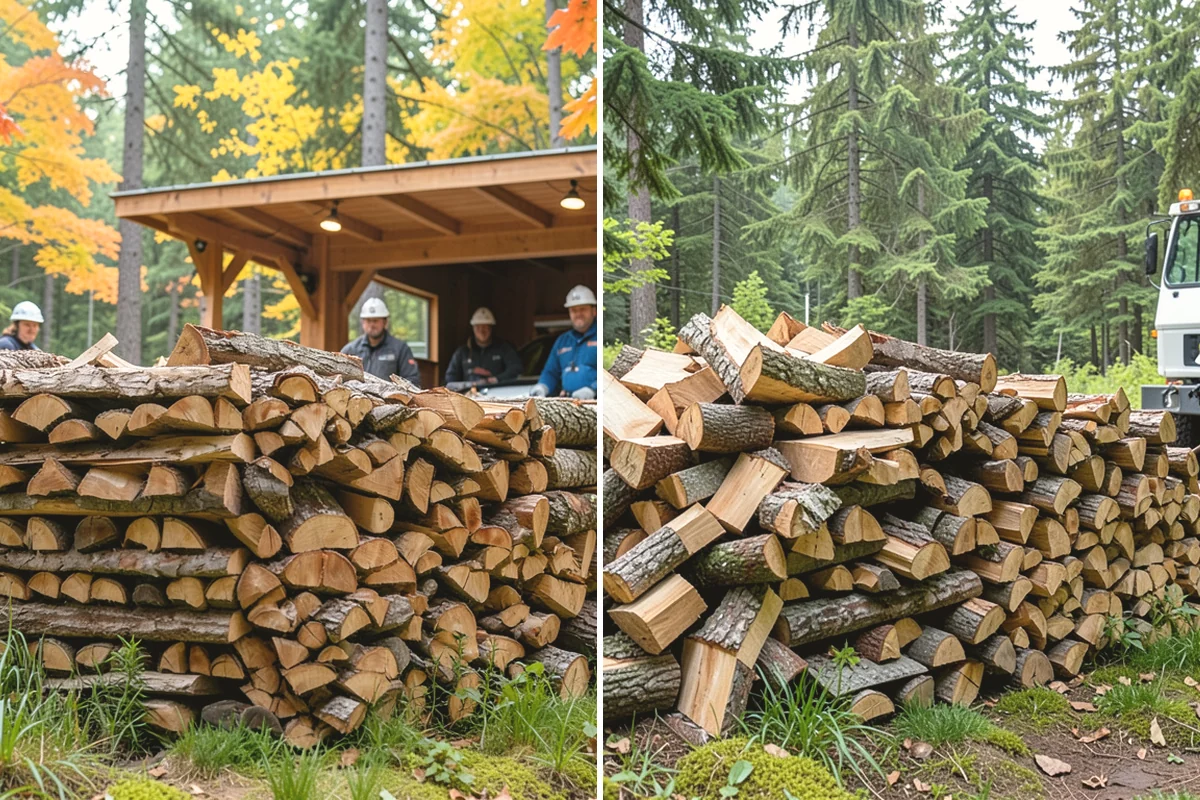 Firewood Cutting in Mountlake Terrace, Snohomish County, WA - Confirm your target burn length and volume