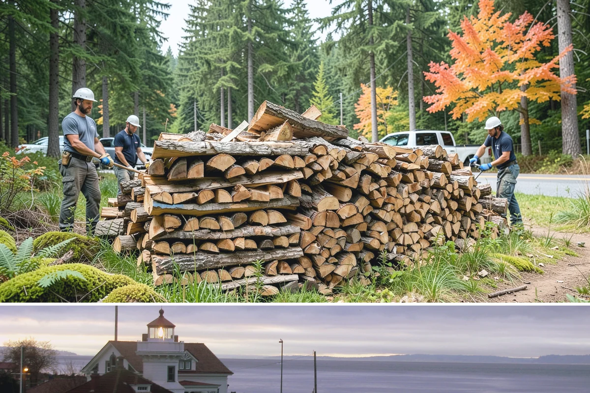 Firewood Cutting in Mukilteo, Snohomish County, WA - Schedule cutting in spring or summer so pieces have the dry season to season before winter.