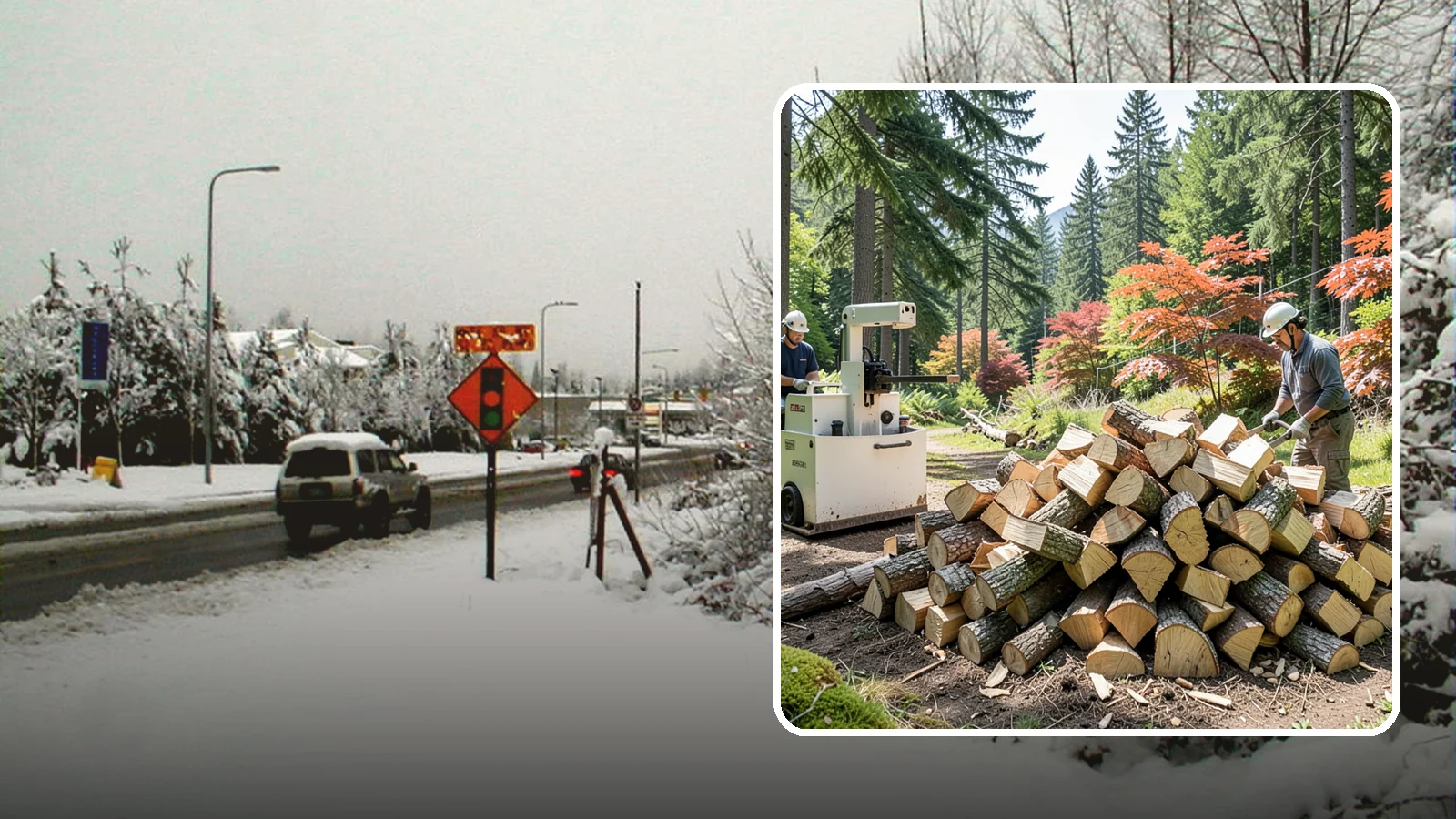 Firewood Cutting in Newcastle, King County, WA - Precise firewood cutting that brings logs down to the burn lengths your appliance needs.