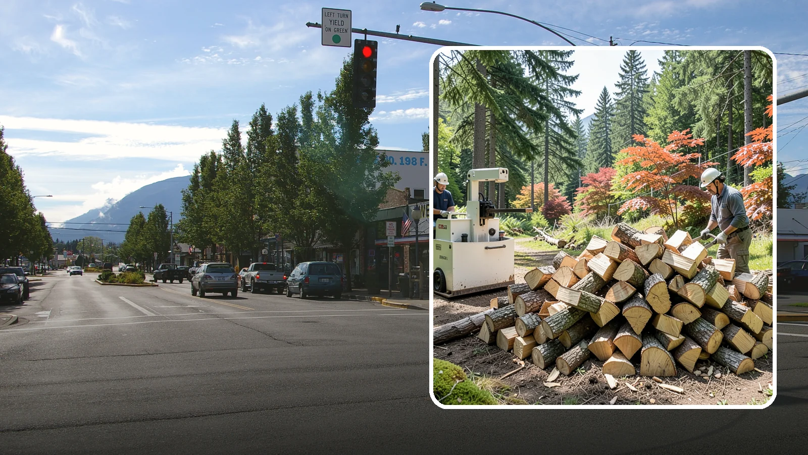 Firewood Cutting in North Bend, King County, WA - Precise firewood cutting that brings logs down to the burn lengths your appliance needs.