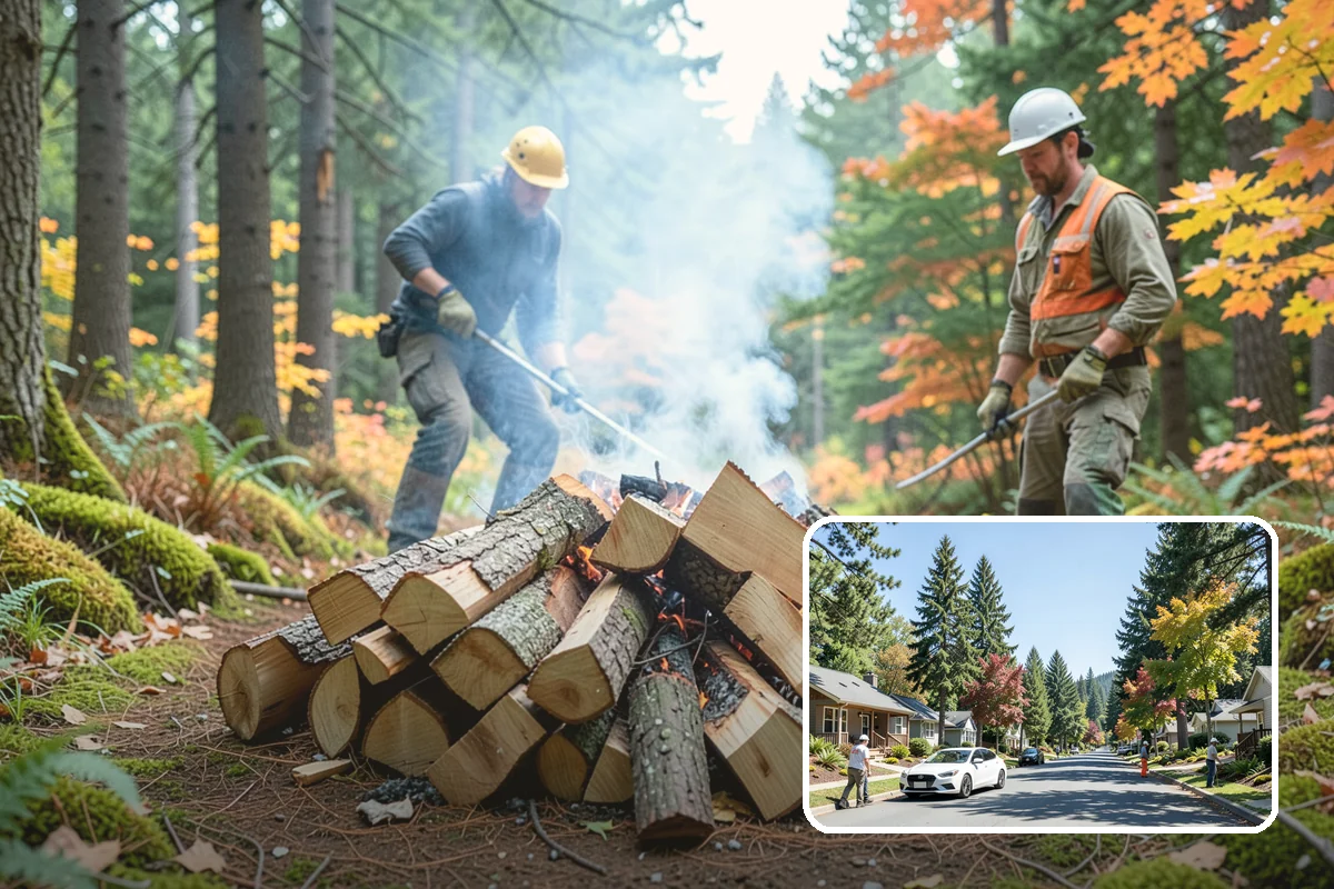 Firewood Cutting in Orting, Pierce County, WA - Consistent lengths that fit your appliance