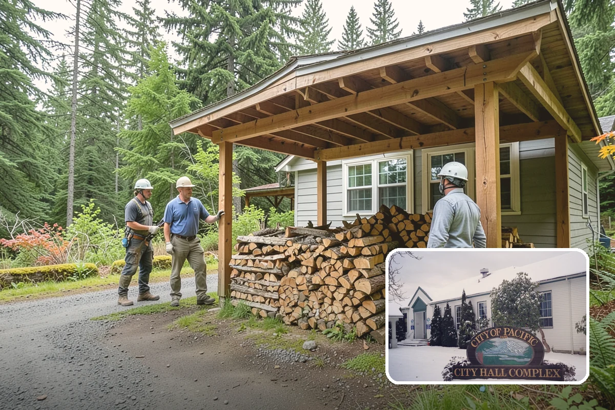 Firewood Cutting in Pacific, King County, WA - Consistent lengths that fit your appliance