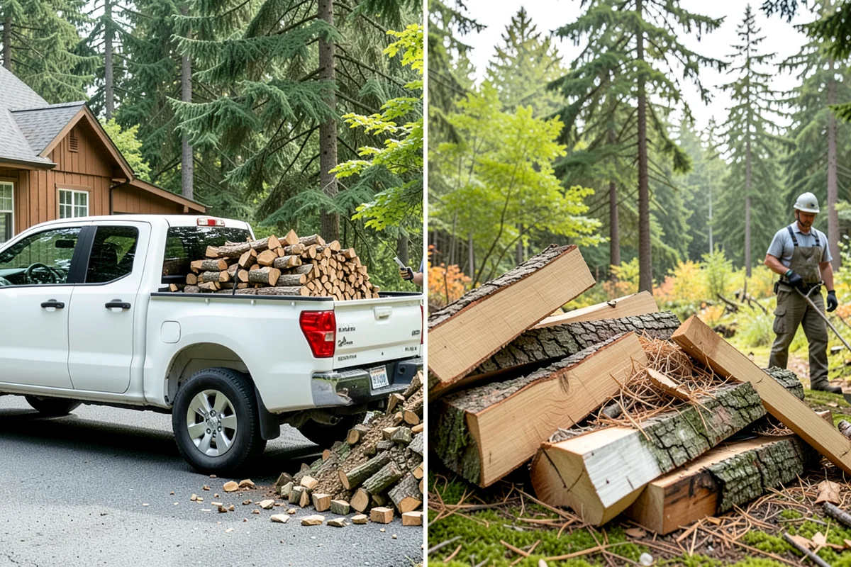 Firewood Cutting in Puyallup, Pierce County, WA - Confirm your target burn length and volume