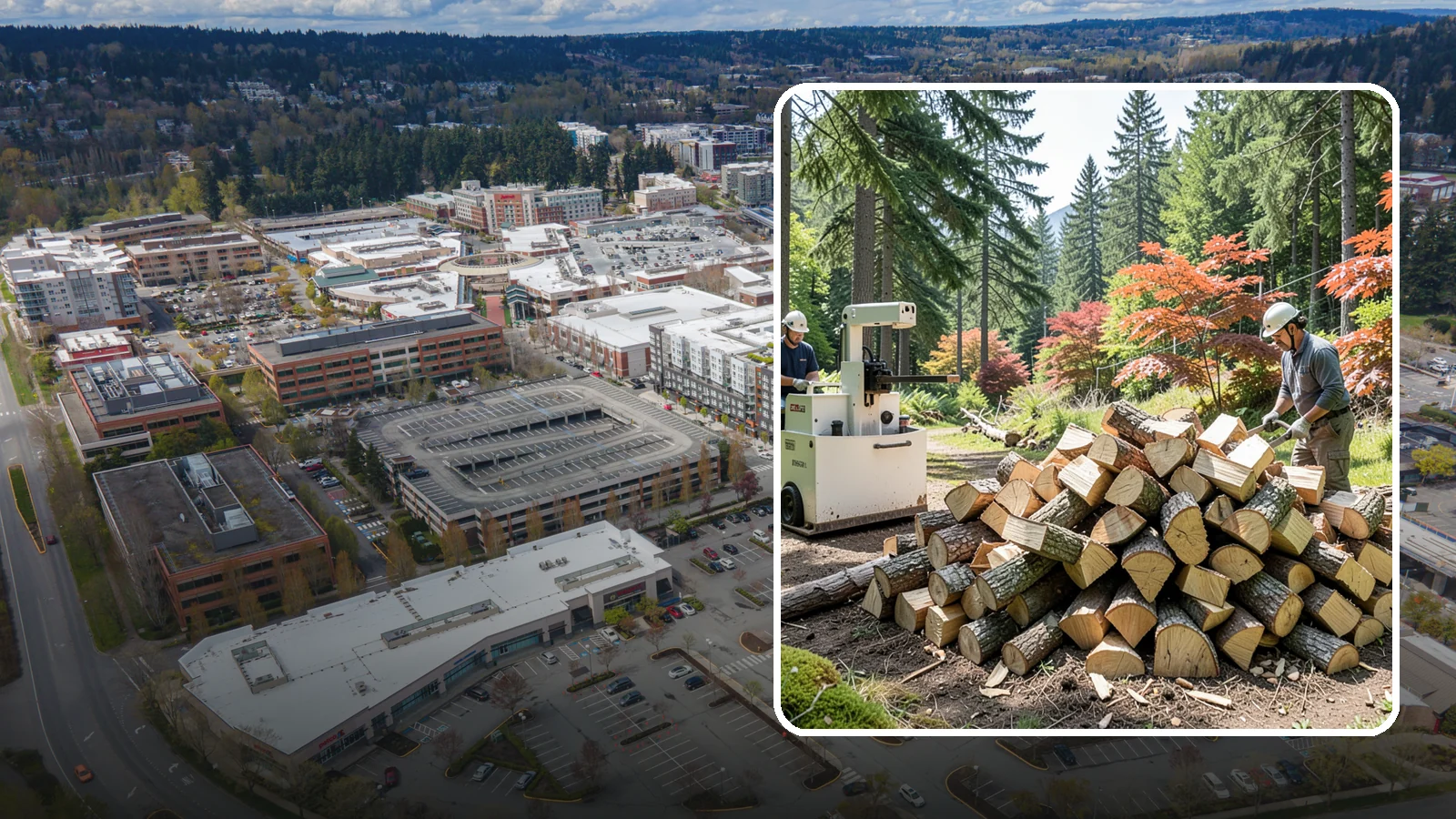 Firewood Cutting in Redmond, King County, WA - Precise firewood cutting that brings logs down to the burn lengths your appliance needs.