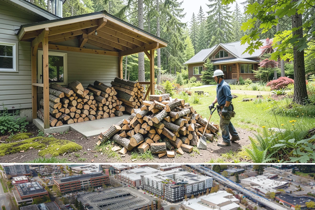 Firewood Cutting in Redmond, King County, WA - Schedule cutting in spring or summer so pieces have the dry season to season before winter.