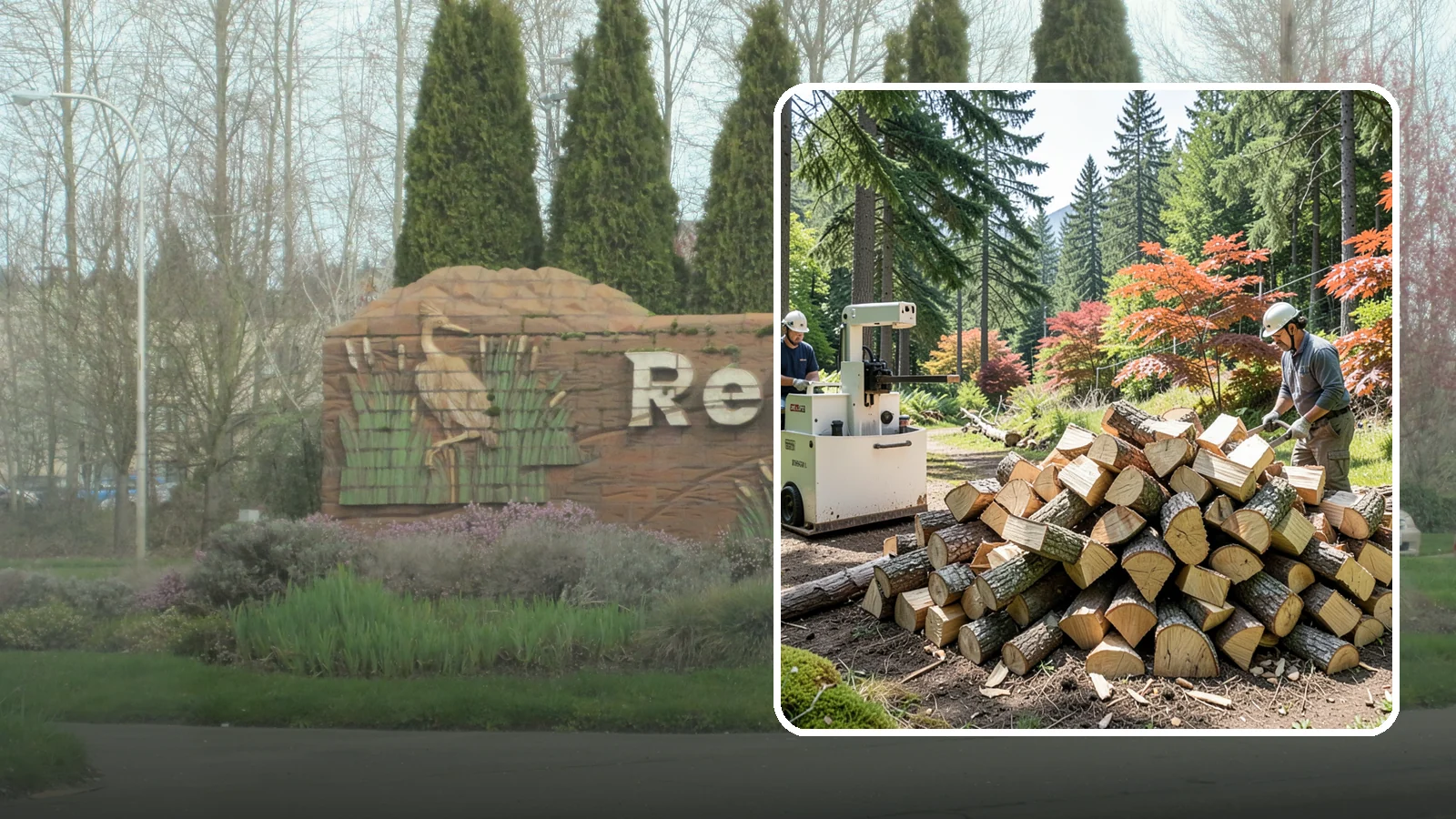 Firewood Cutting in Renton, King County, WA - Precise firewood cutting that brings logs down to the burn lengths your appliance needs.