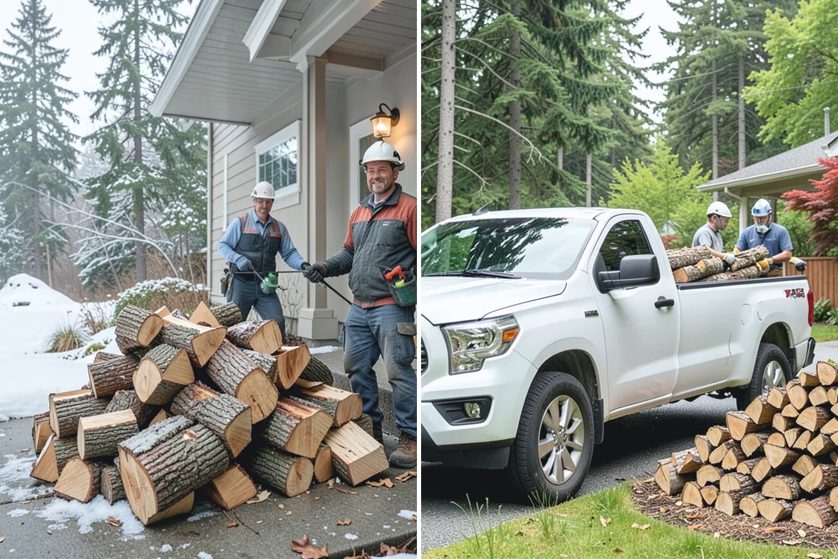 Firewood Cutting in Renton, King County, WA - Confirm your target burn length and volume