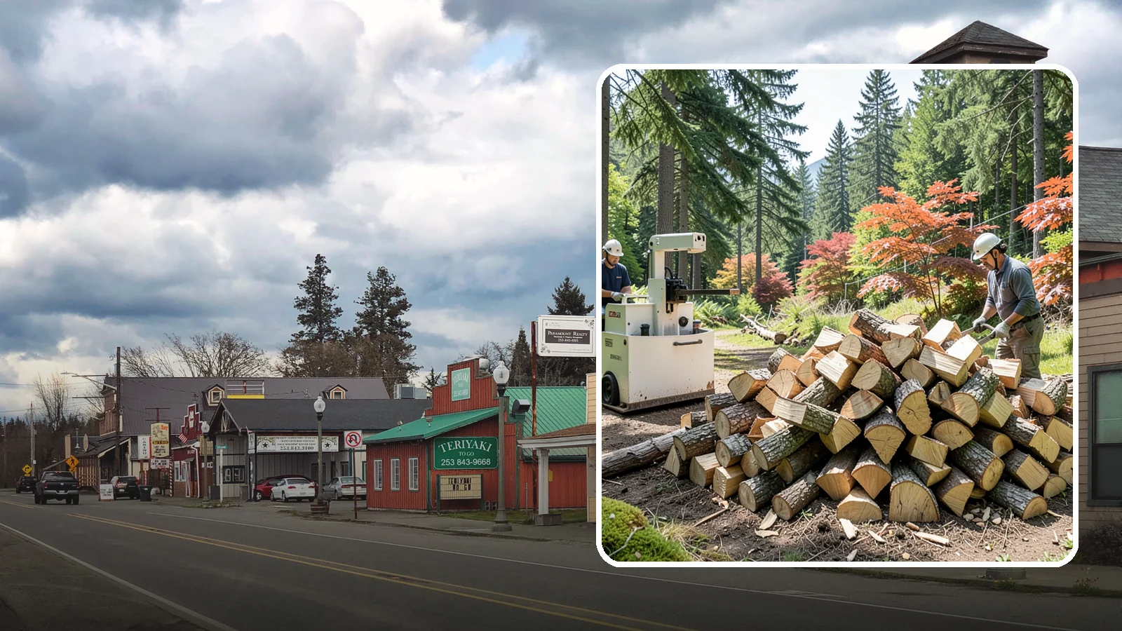 Firewood Cutting in Roy, Pierce County, WA - Precise firewood cutting that brings logs down to the burn lengths your appliance needs.