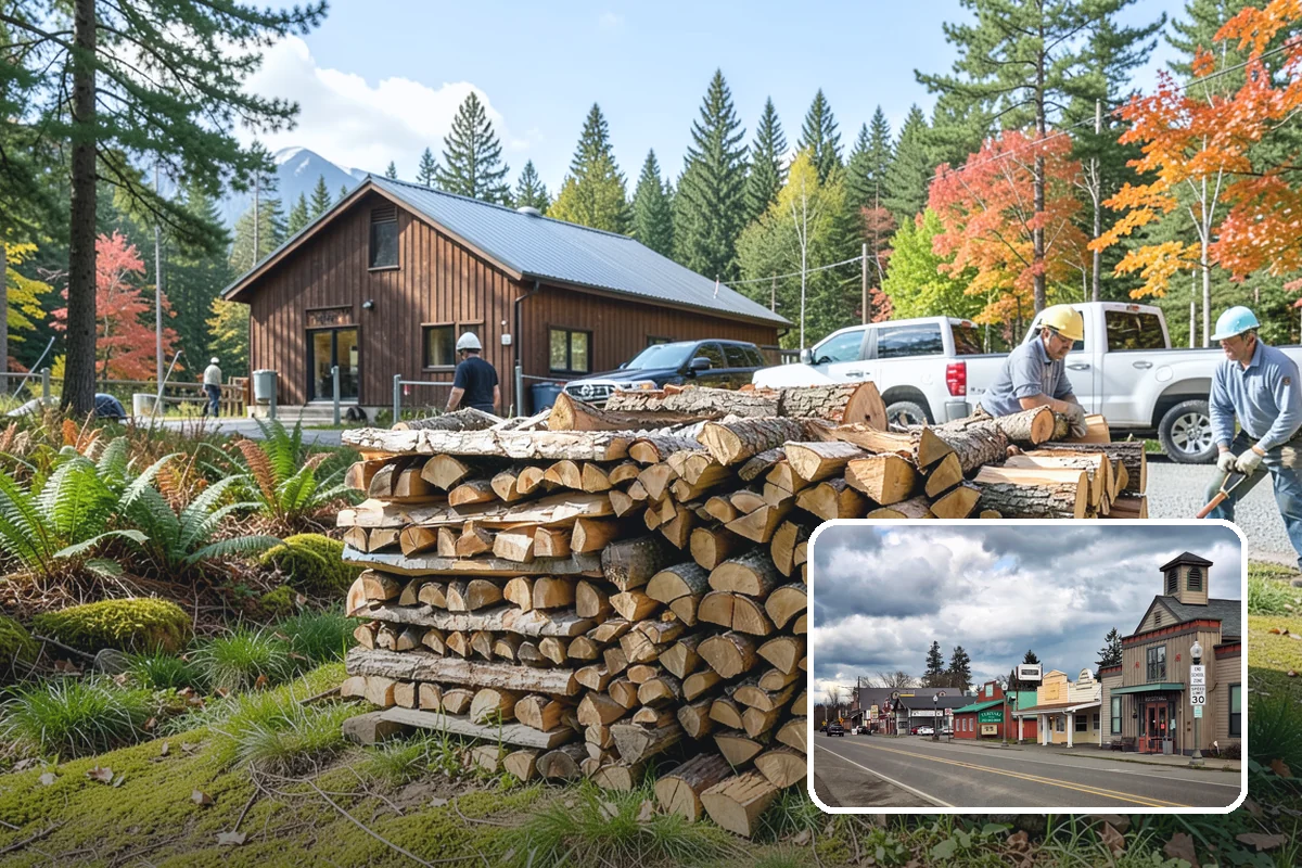 Firewood Cutting in Roy, Pierce County, WA - Consistent lengths that fit your appliance