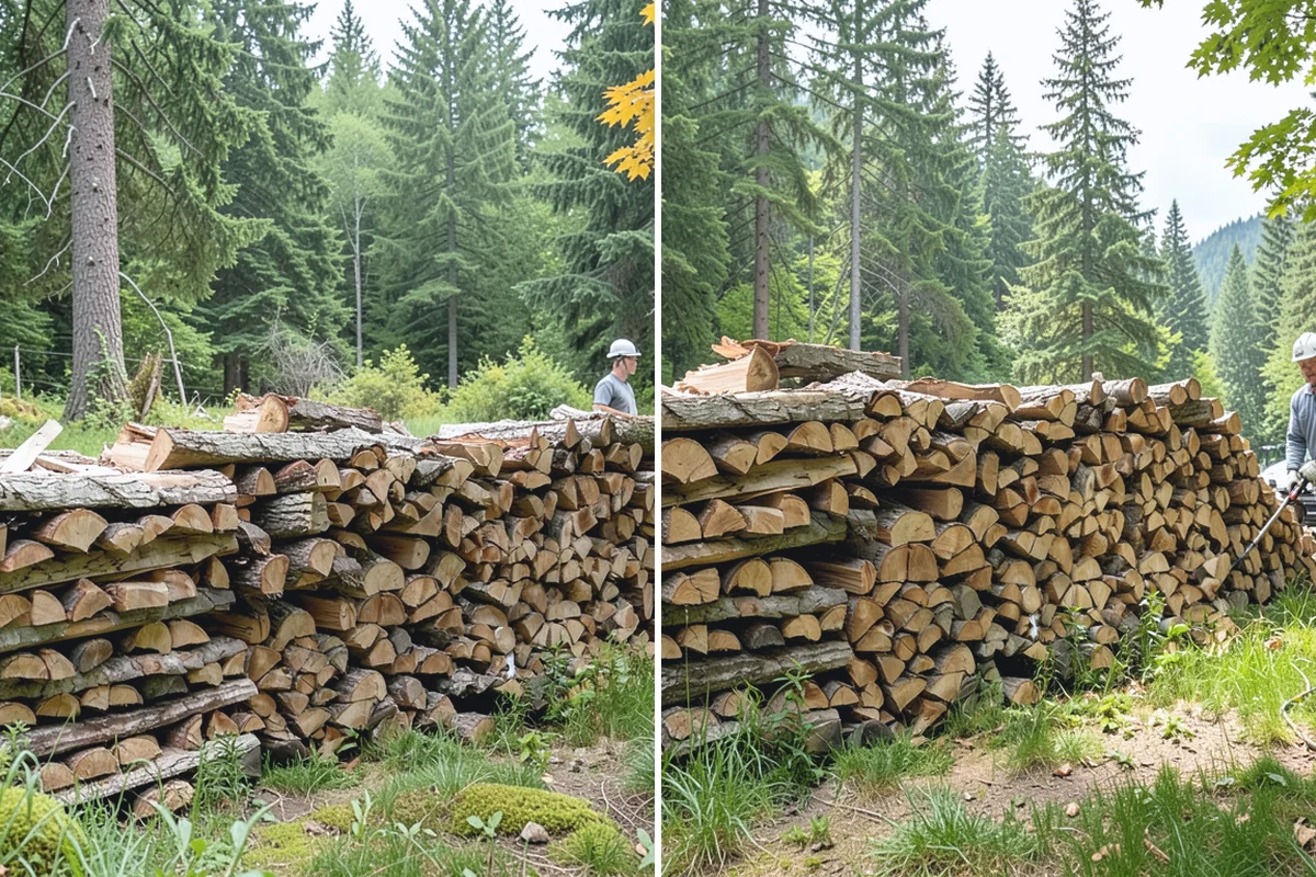 Firewood Cutting in Roy, Pierce County, WA - Confirm your target burn length and volume