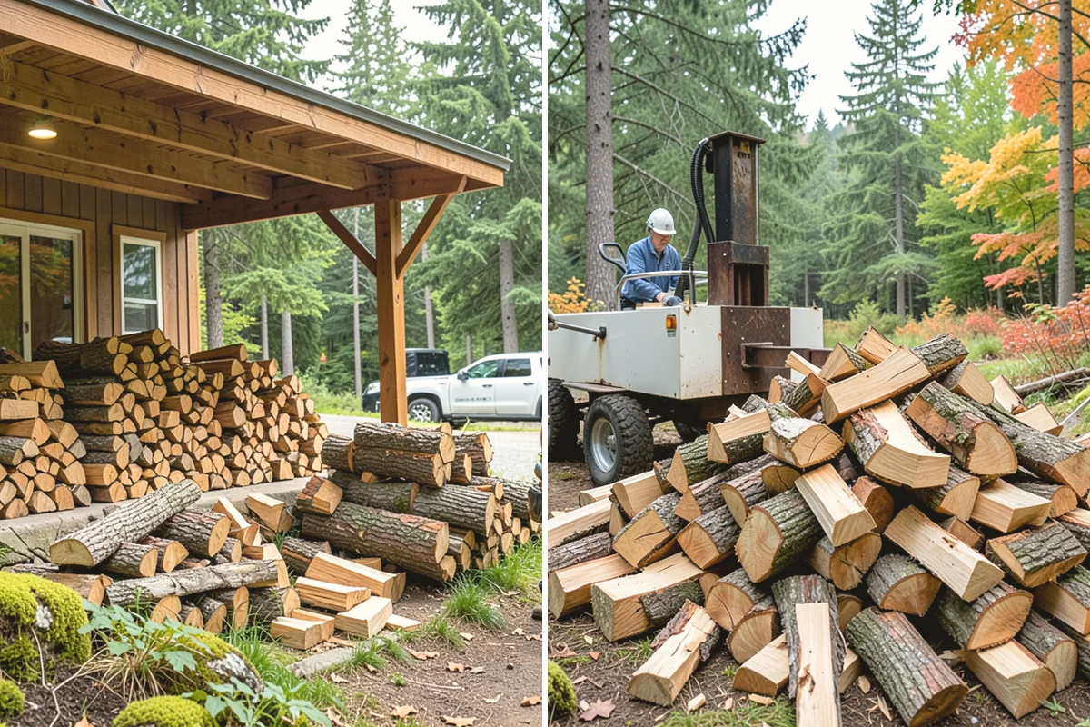 Firewood Cutting in Ruston, Pierce County, WA - Confirm your target burn length and volume