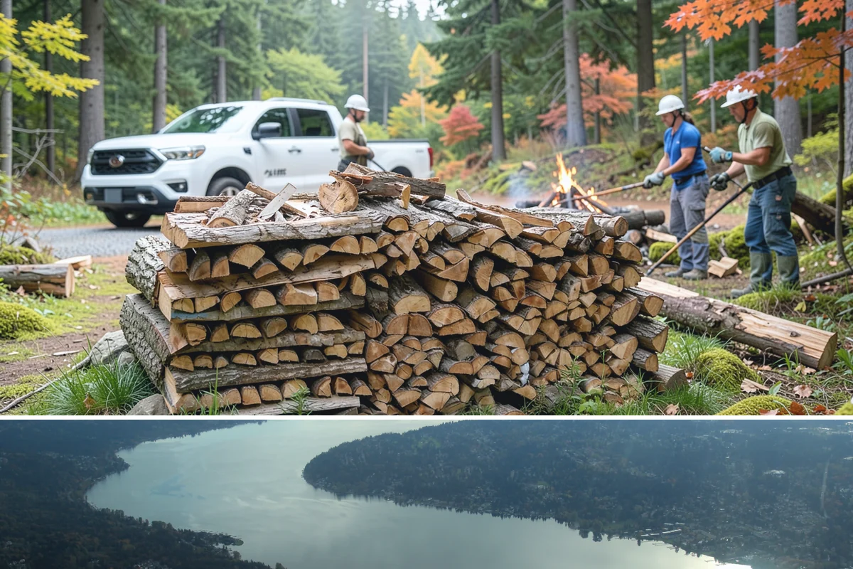 Firewood Cutting in Sammamish, King County, WA - Schedule cutting in spring or summer so pieces have the dry season to season before winter.