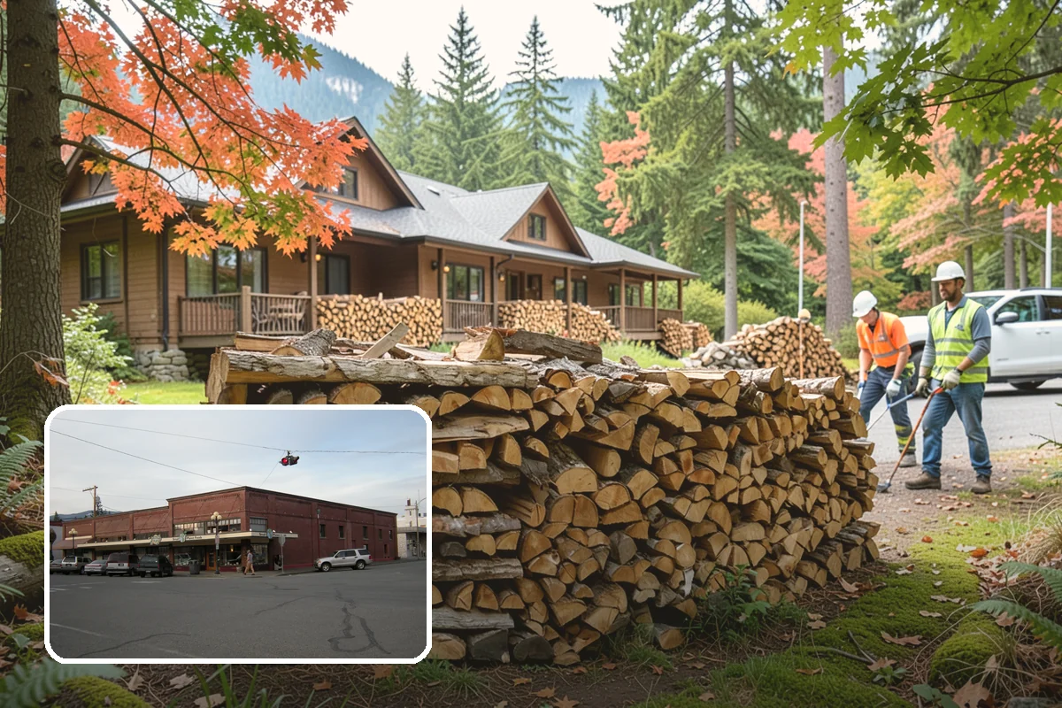 Firewood Cutting in Sedro-Woolley, Skagit County, WA - Consistent lengths that fit your appliance