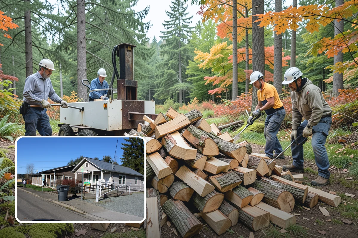 Firewood Cutting in South Prairie, Pierce County, WA - Consistent lengths that fit your appliance