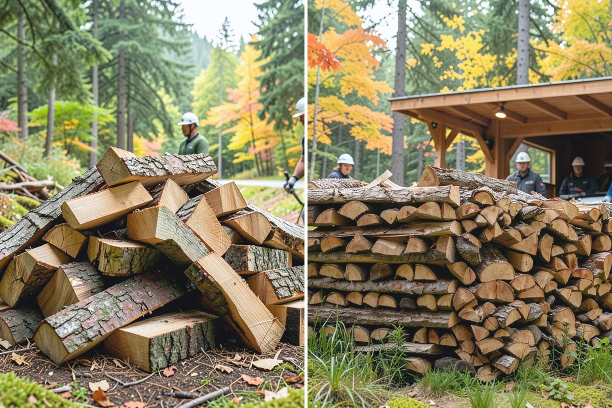 Firewood Cutting in South Prairie, Pierce County, WA - Confirm your target burn length and volume