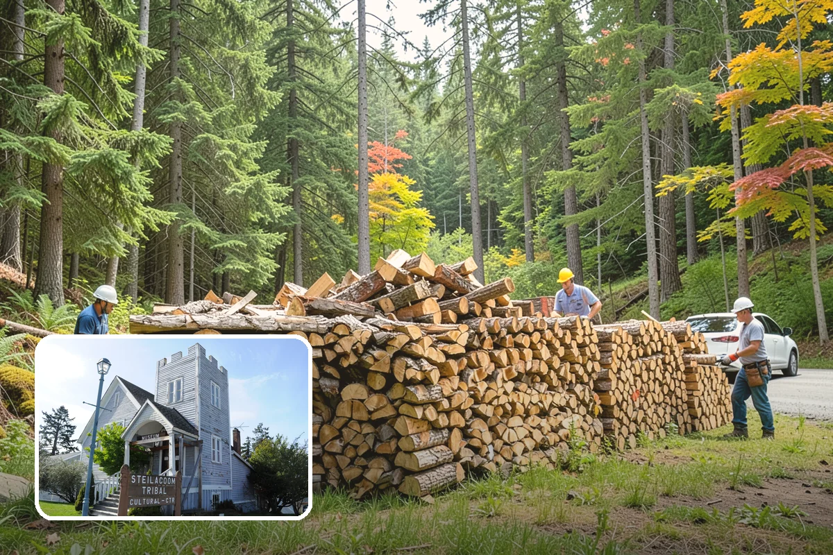 Firewood Cutting in Steilacoom, Pierce County, WA - Consistent lengths that fit your appliance