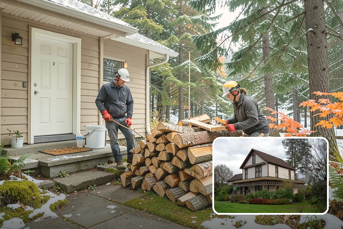 Firewood Cutting in Sumner, Pierce County, WA - Consistent lengths that fit your appliance