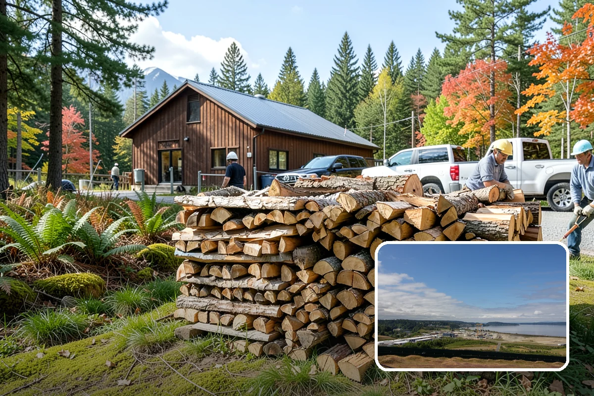 Firewood Cutting in University Place, Pierce County, WA - Consistent lengths that fit your appliance