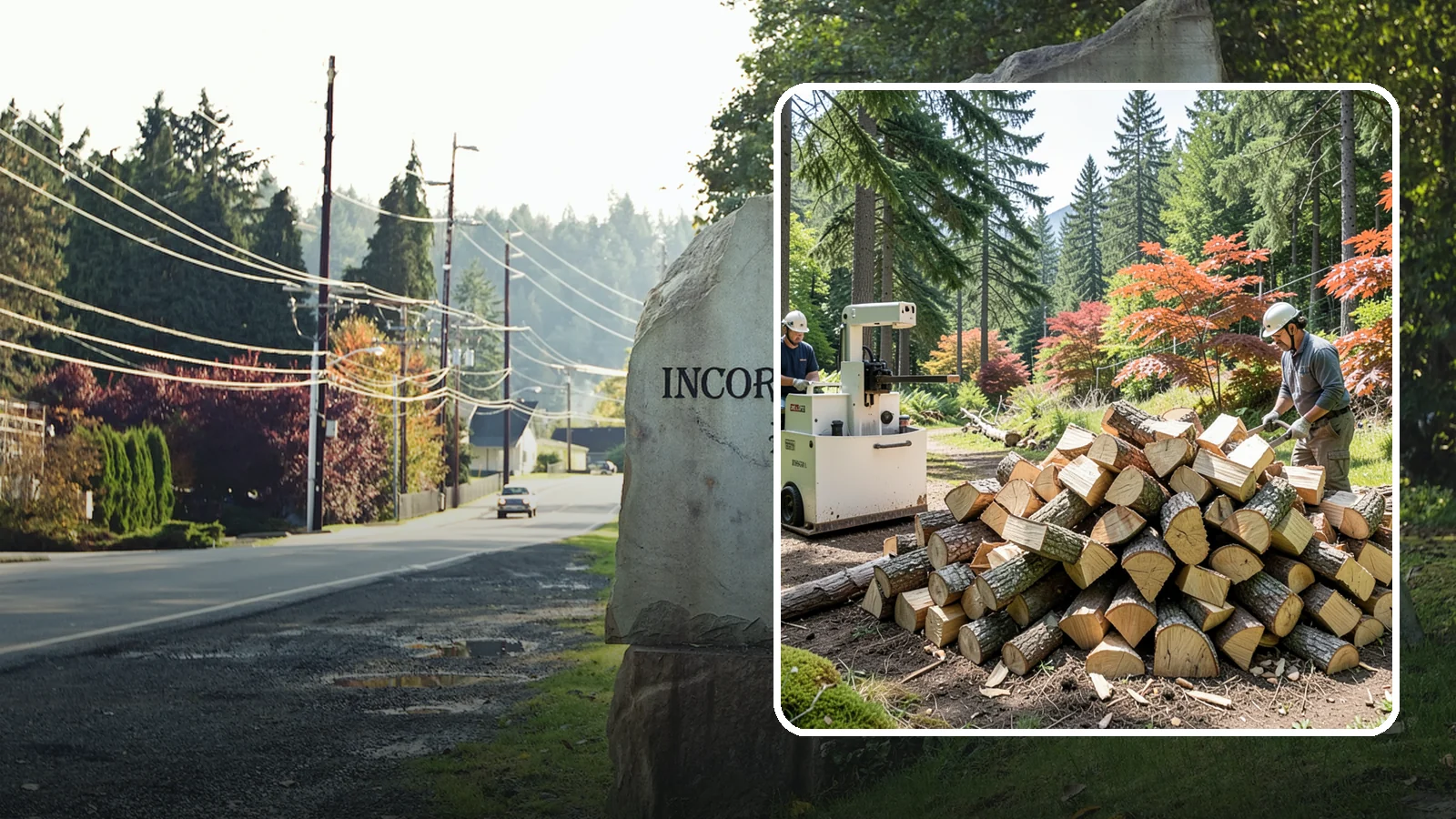 Firewood Cutting in Wilkeson, Pierce County, WA - Precise firewood cutting that brings logs down to the burn lengths your appliance needs.