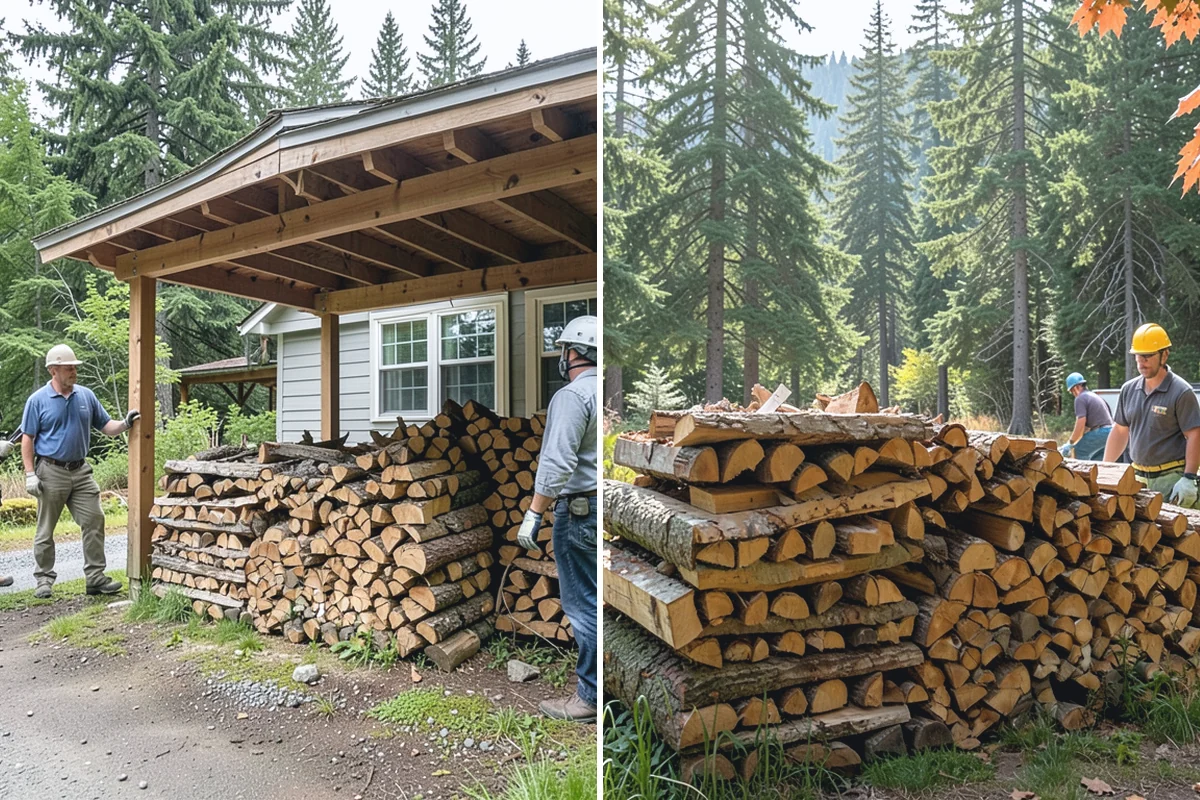 Firewood Cutting in Woodinville, King County, WA - Confirm your target burn length and volume