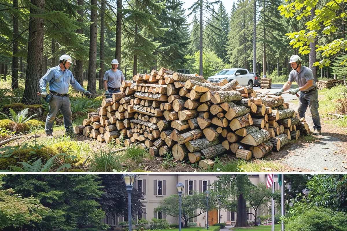 Firewood Cutting in Woodinville, King County, WA - Schedule cutting in spring or summer so pieces have the dry season to season before winter.
