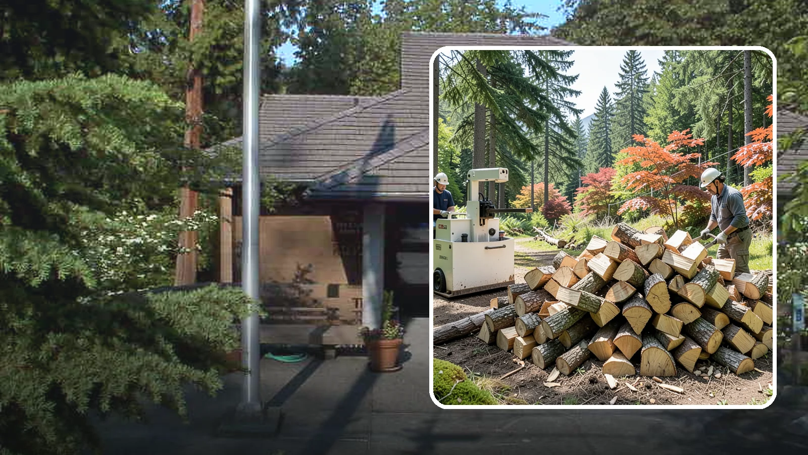 Firewood Cutting in Yarrow Point, King County, WA - Precise firewood cutting that brings logs down to the burn lengths your appliance needs.