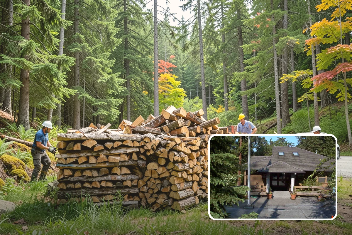 Firewood Cutting in Yarrow Point, King County, WA - Consistent lengths that fit your appliance