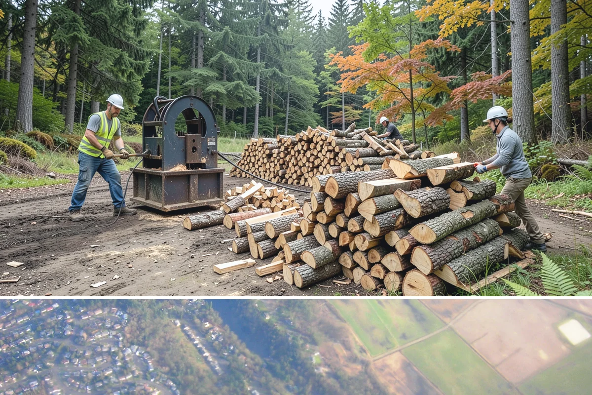 Firewood Debris Cleanup in Algona, King County, WA - Late winter and early spring are ideal, once the heavy burning season winds down and the accumulated mess is at its peak.