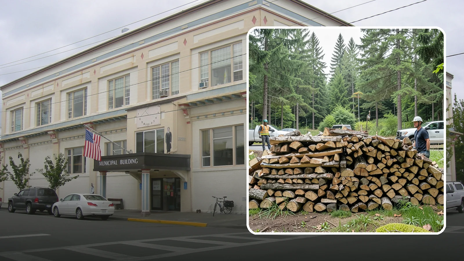 Firewood Debris Cleanup in Anacortes, Skagit County, WA - We clear the scattered scraps, splinters, and leftover mess that pile up around a busy Pacific Northwest wood pile.