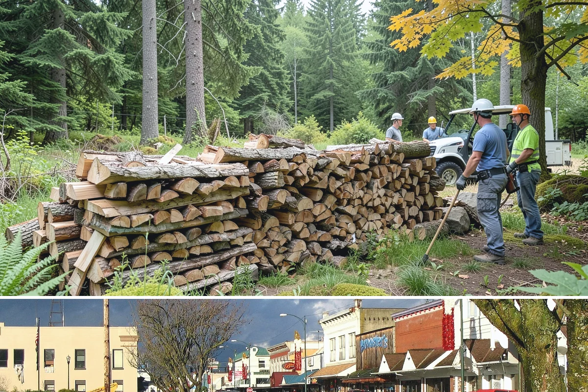 Firewood Debris Cleanup in Arlington, Snohomish County, WA - Late winter and early spring are ideal, once the heavy burning season winds down and the accumulated mess is at its peak.