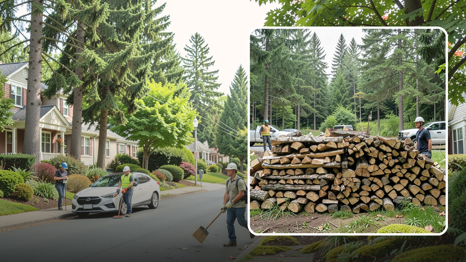 Firewood Debris Cleanup in Beaux Arts Village, King County, WA - We clear the scattered scraps, splinters, and leftover mess that pile up around a busy Pacific Northwest wood pile.