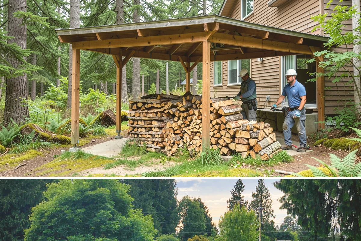 Firewood Debris Cleanup in Bonney Lake, Pierce County, WA - Late winter and early spring are ideal, once the heavy burning season winds down and the accumulated mess is at its peak.