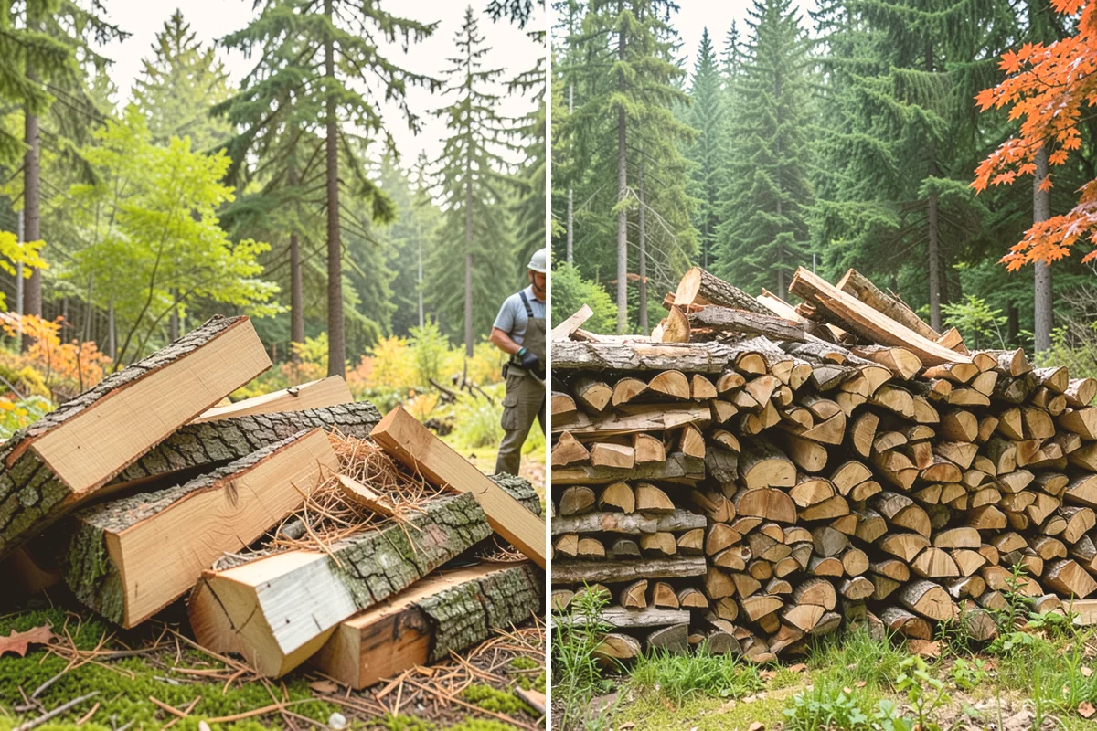 Firewood Debris Cleanup in Bothell, King County, WA - Walk the site and identify the material to remove