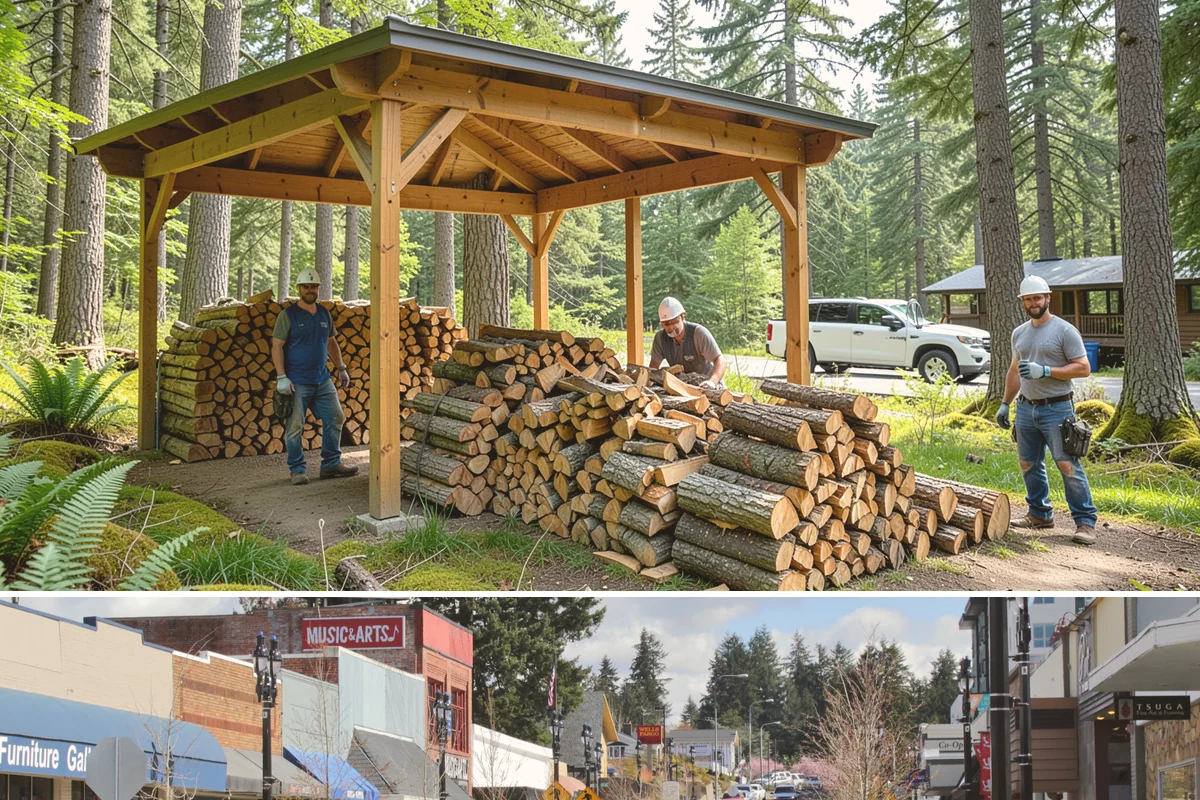 Firewood Debris Cleanup in Bothell, King County, WA - Late winter and early spring are ideal, once the heavy burning season winds down and the accumulated mess is at its peak.
