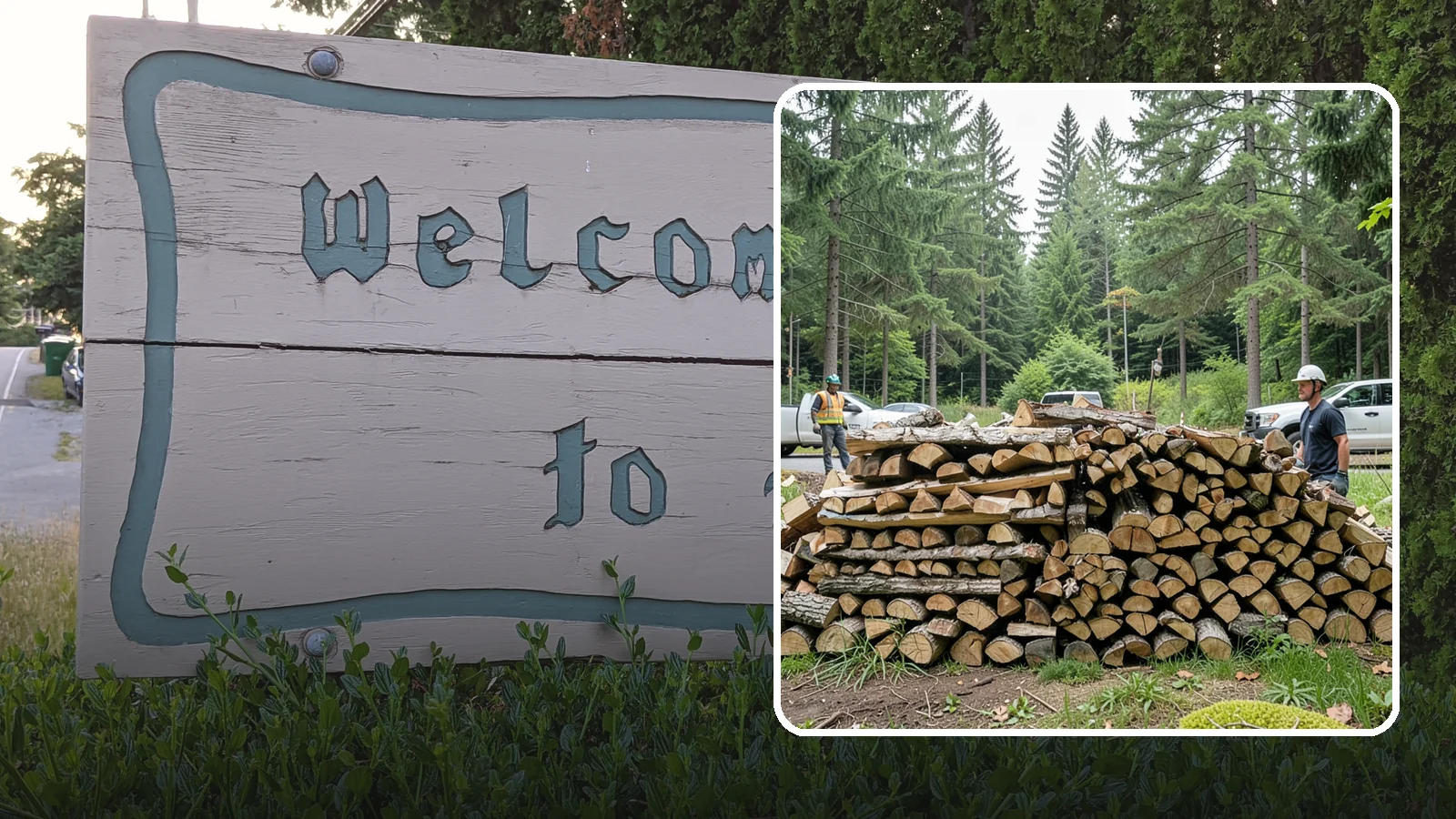 Firewood Debris Cleanup in Brier, Snohomish County, WA - We clear the scattered scraps, splinters, and leftover mess that pile up around a busy Pacific Northwest wood pile.