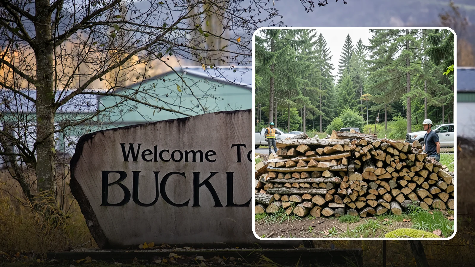 Firewood Debris Cleanup in Buckley, Pierce County, WA - We clear the scattered scraps, splinters, and leftover mess that pile up around a busy Pacific Northwest wood pile.