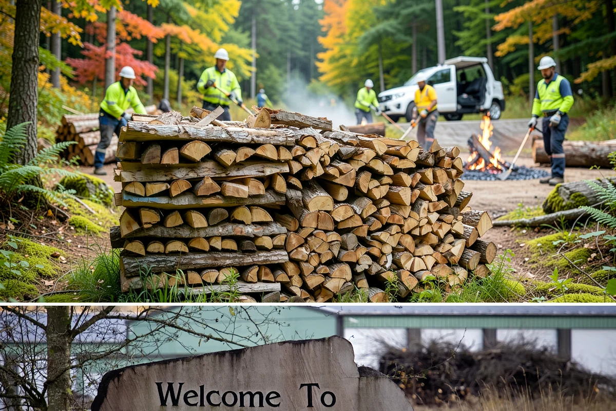 Firewood Debris Cleanup in Buckley, Pierce County, WA - Late winter and early spring are ideal, once the heavy burning season winds down and the accumulated mess is at its peak.