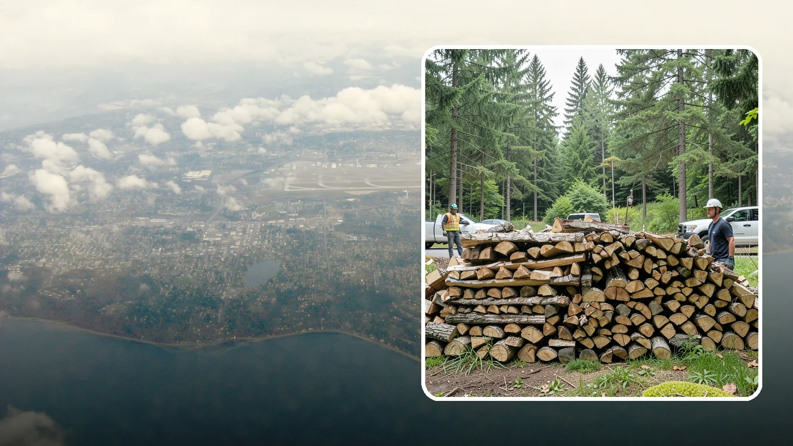 Firewood Debris Cleanup in Burien, King County, WA - We clear the scattered scraps, splinters, and leftover mess that pile up around a busy Pacific Northwest wood pile.