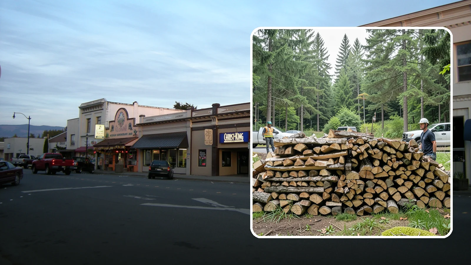 Firewood Debris Cleanup in Burlington, Skagit County, WA - We clear the scattered scraps, splinters, and leftover mess that pile up around a busy Pacific Northwest wood pile.